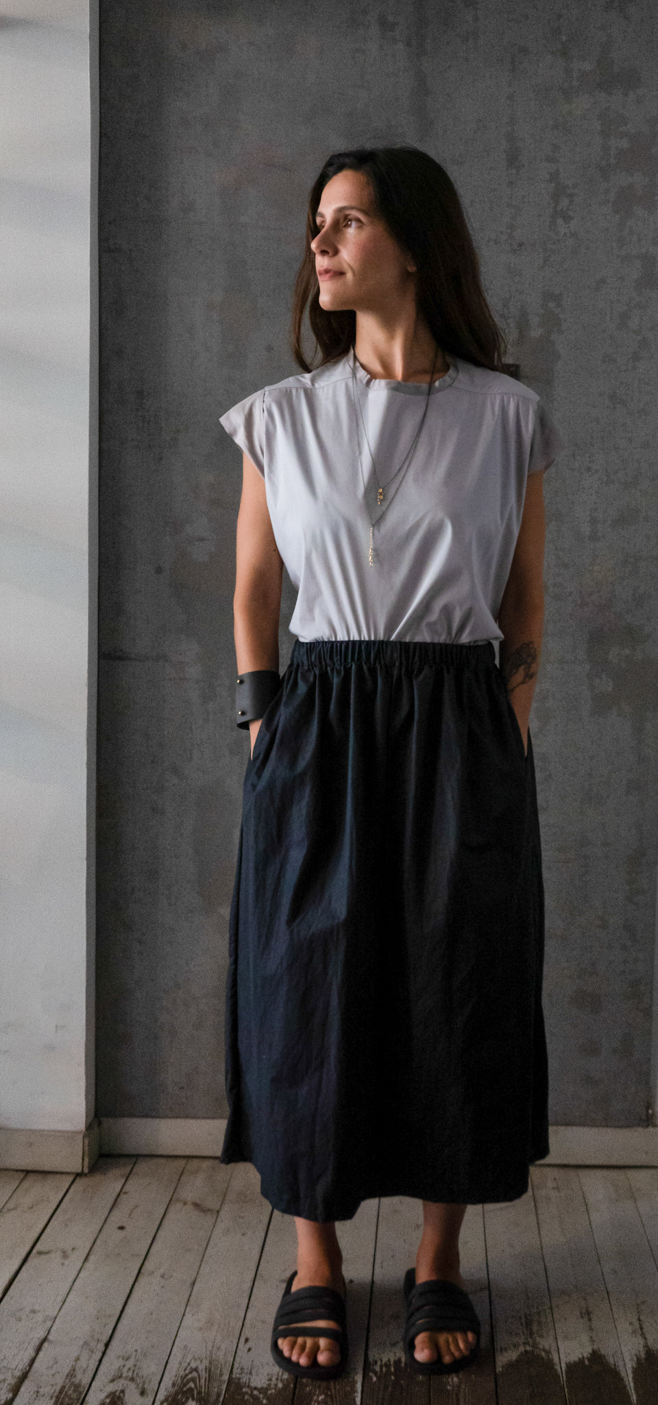 A skirt - dark grey