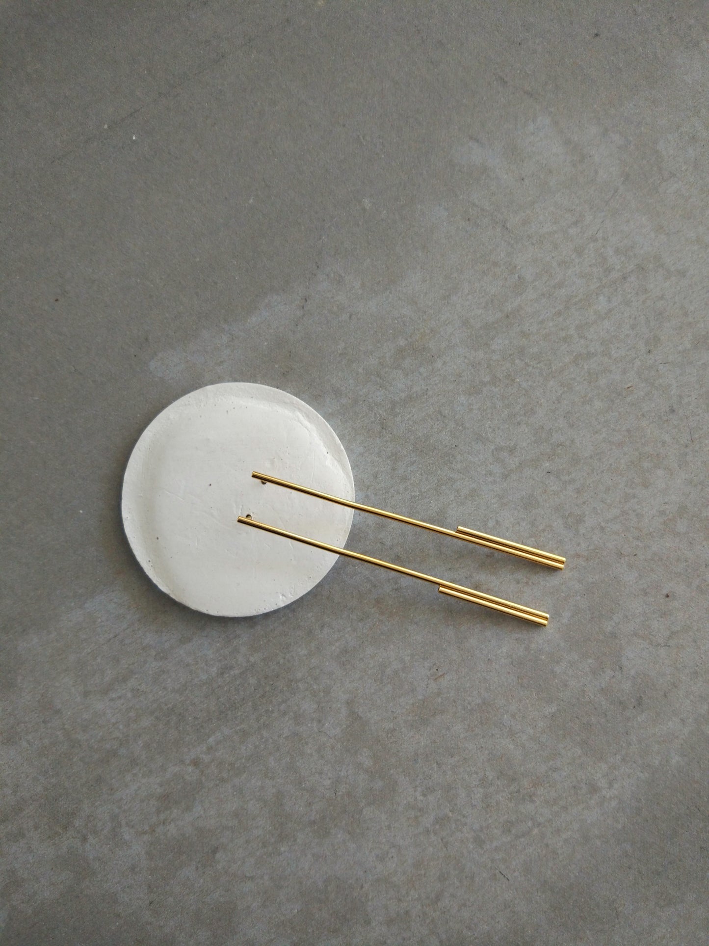 long double bar earrings