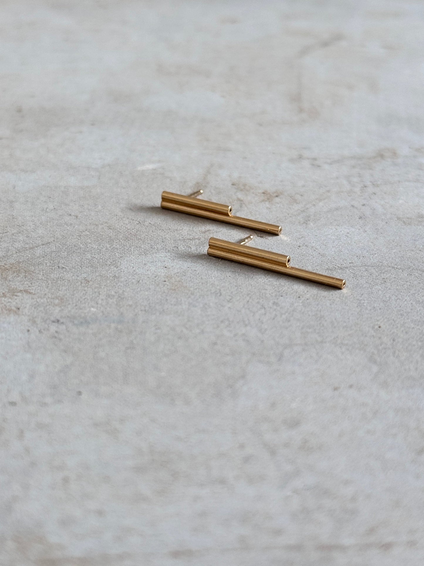 double bar earrings
