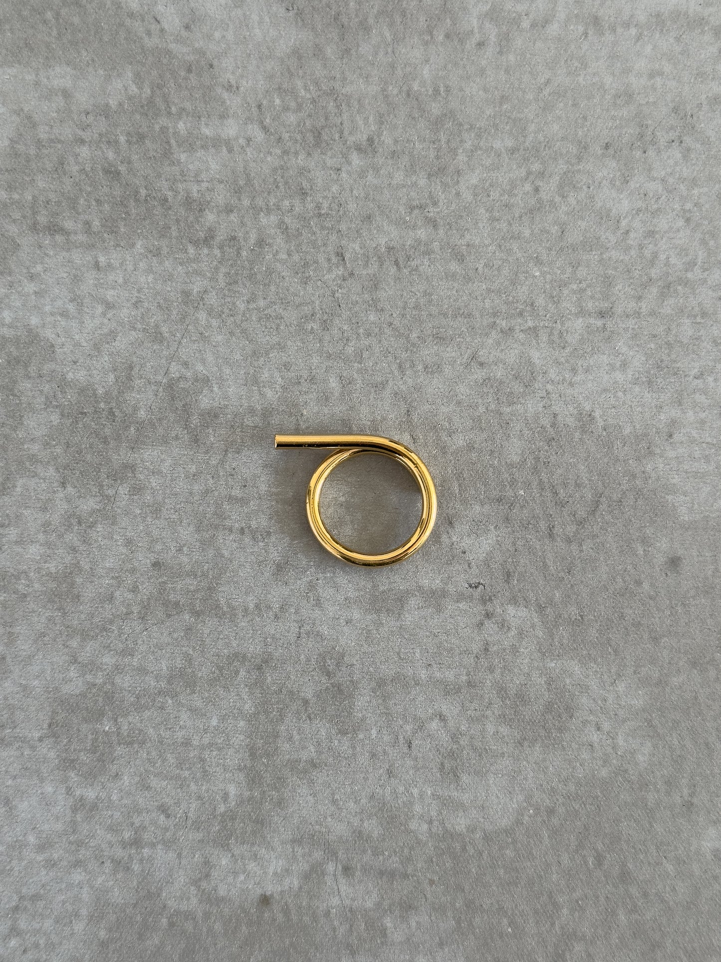 asymmetrical gold ring