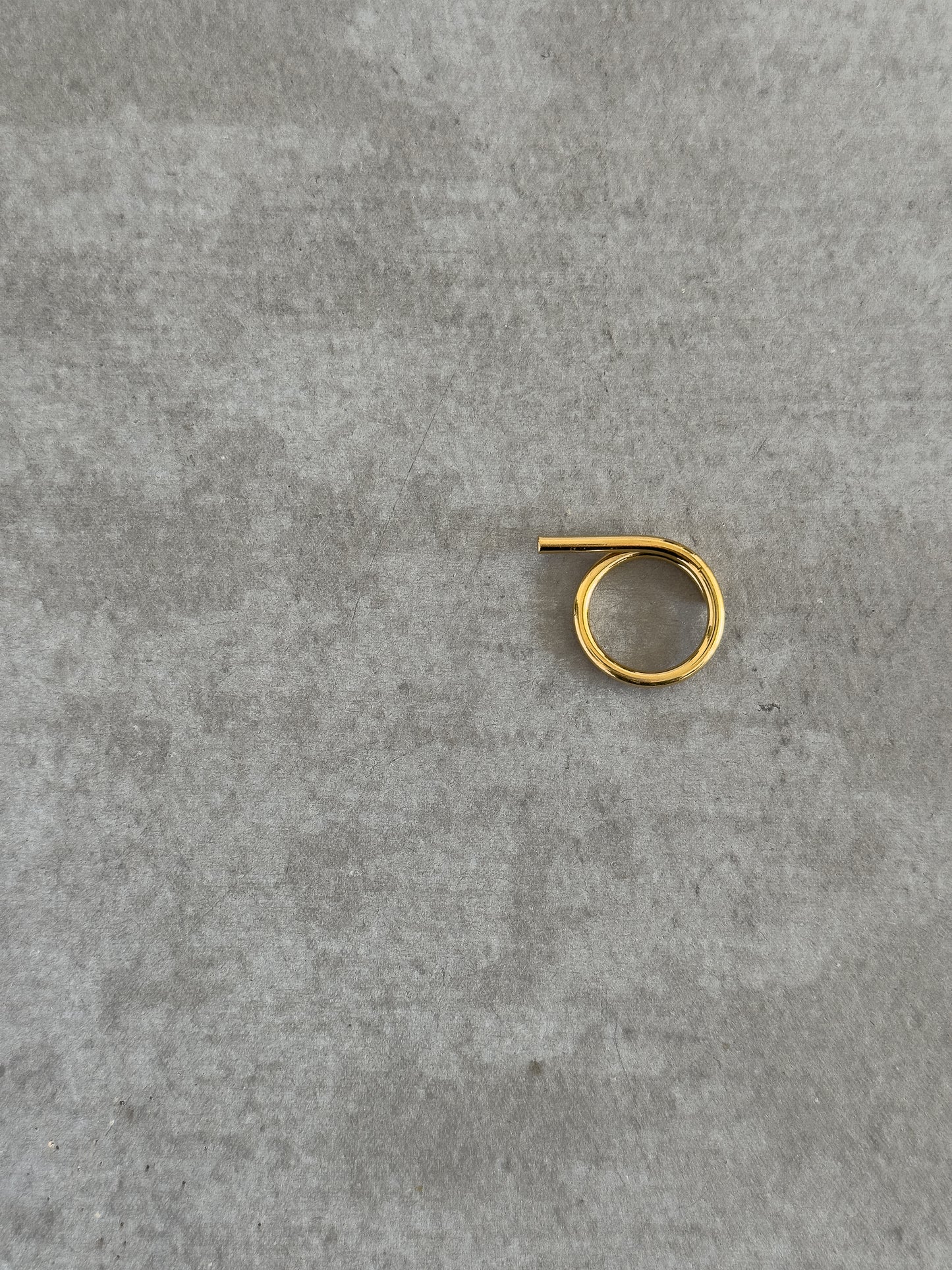 asymmetrical gold ring