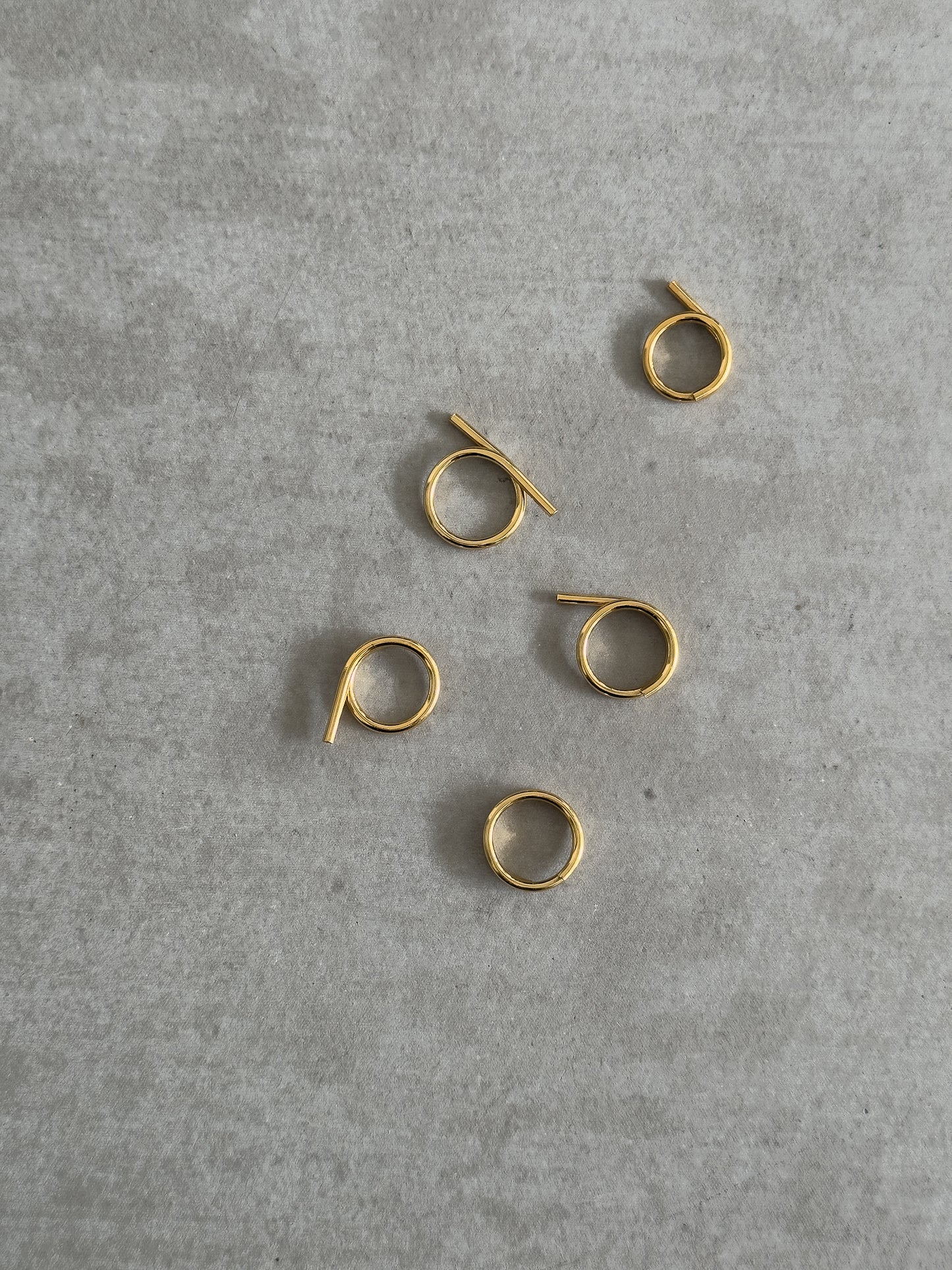asymmetrical gold ring