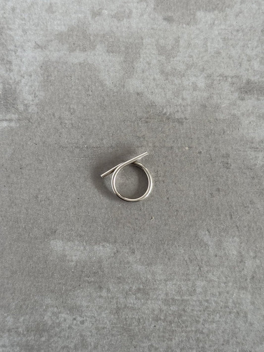 twisted silver ring