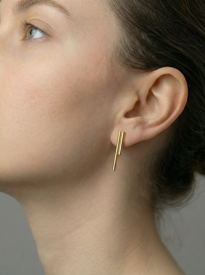 double bar earrings