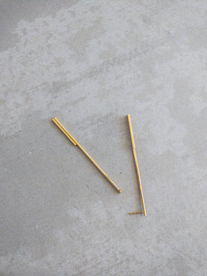 LONG DOUBLE BAR EARRINGS