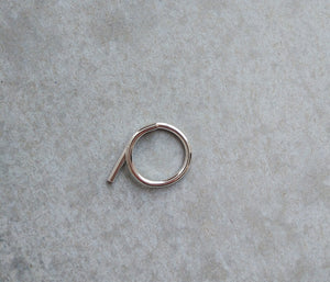 TWISTED ASYMMETRICAL SILVER RING
