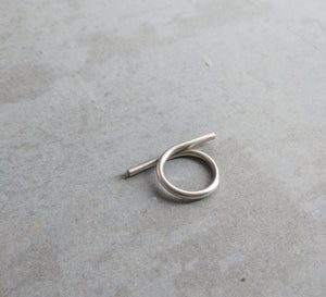 TWISTED SILVER RING